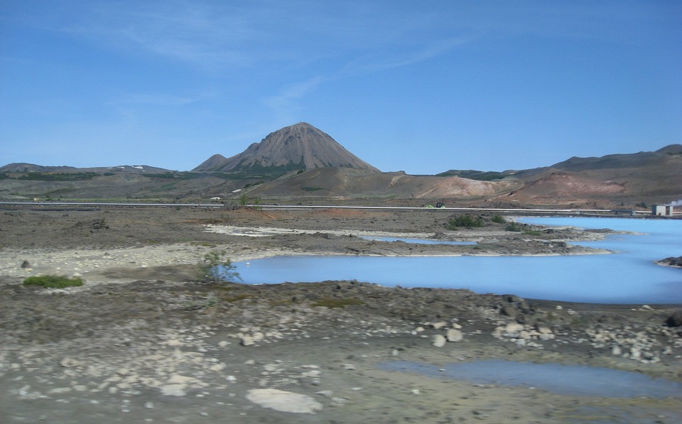 Soak in the hot springs of Lake Myvatn