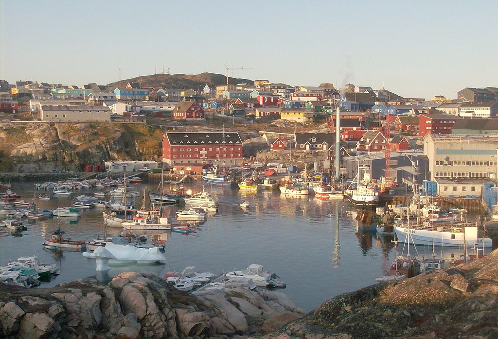 Disco Bay and Icebergs in the Midnight Sun