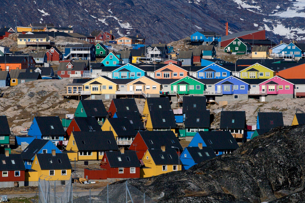 Disco Bay and Icebergs in the Midnight Sun